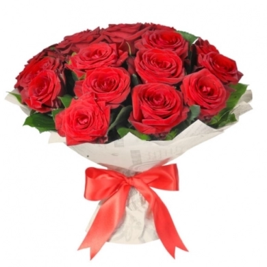 FunRose 19 Роз Ред Наоми Красные (45 см) до 25 роз