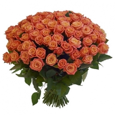 FunRose 101 Роза Россия Оранжевый (70 см) Розы