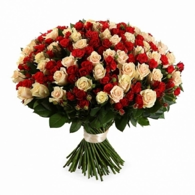 FunRose 50 Роз Кустовых Микс (70 см) Кустовая роза