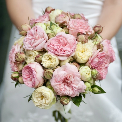 FunRose Букет Невесты с Розой и Рускусом (30 см) Букет невесты