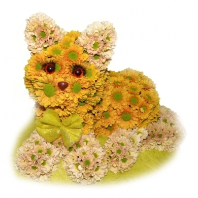 FunRose Котик рыжий Игрушки из цветов