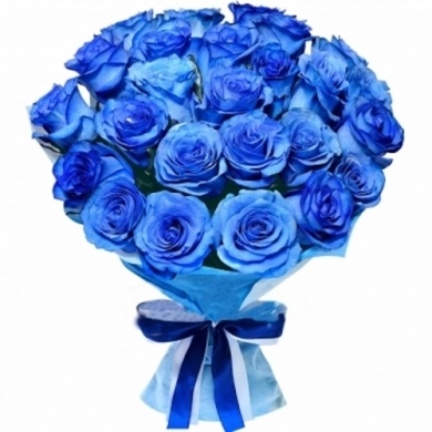 FunRose 25 Роз Синих (60 см) Синяя роза