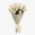 11 роз Эквадор Белый (70 см) 70, 30